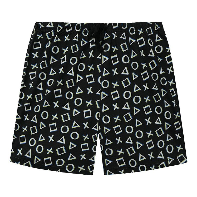 H&H Boys' Sleep Shorts, Black, hi-res