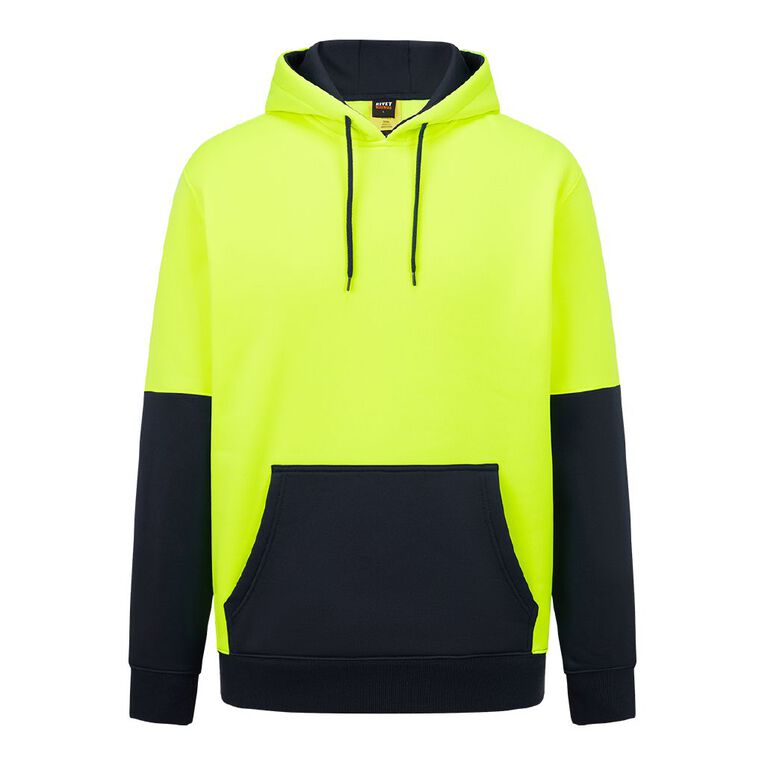 Rivet High Visibility Day Compliant Pullover Hooded Sweatshirt, Yellow, hi-res