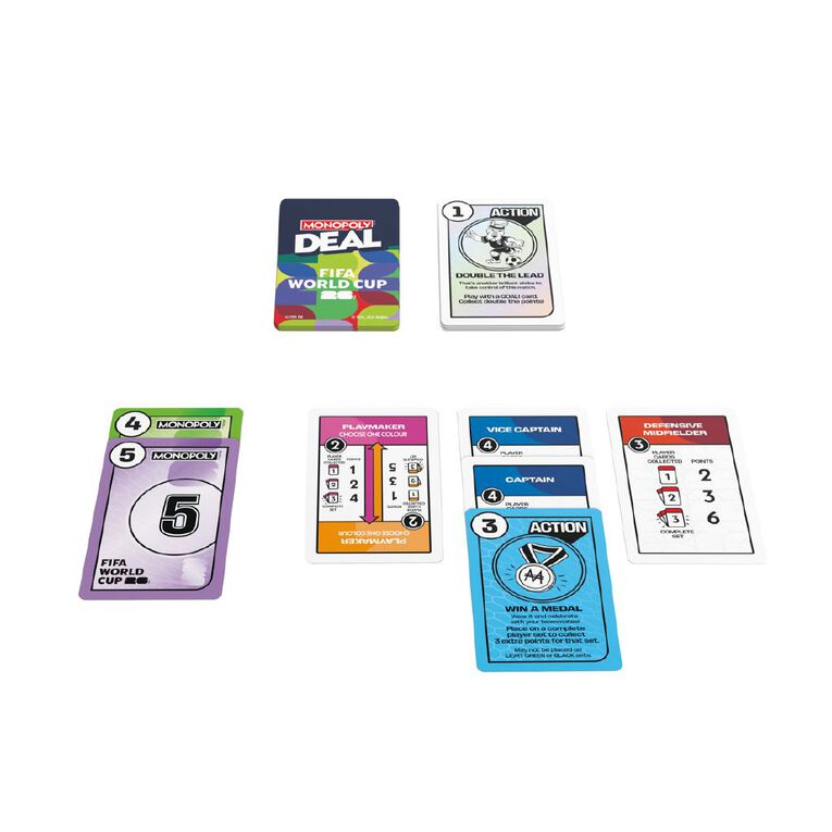 Hasbro Monopoly Deal FIFA Game, , hi-res