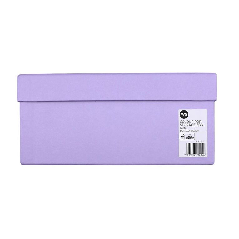 WS Colour Pop Storage Box Purple Mid, , hi-res