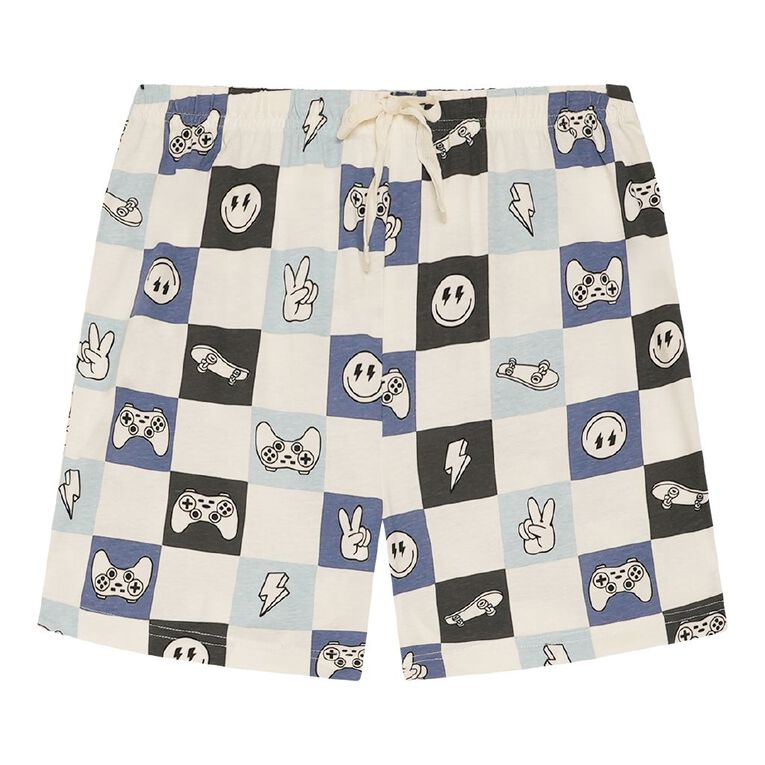 H&H Boys' Sleep Shorts, Blue Light, hi-res