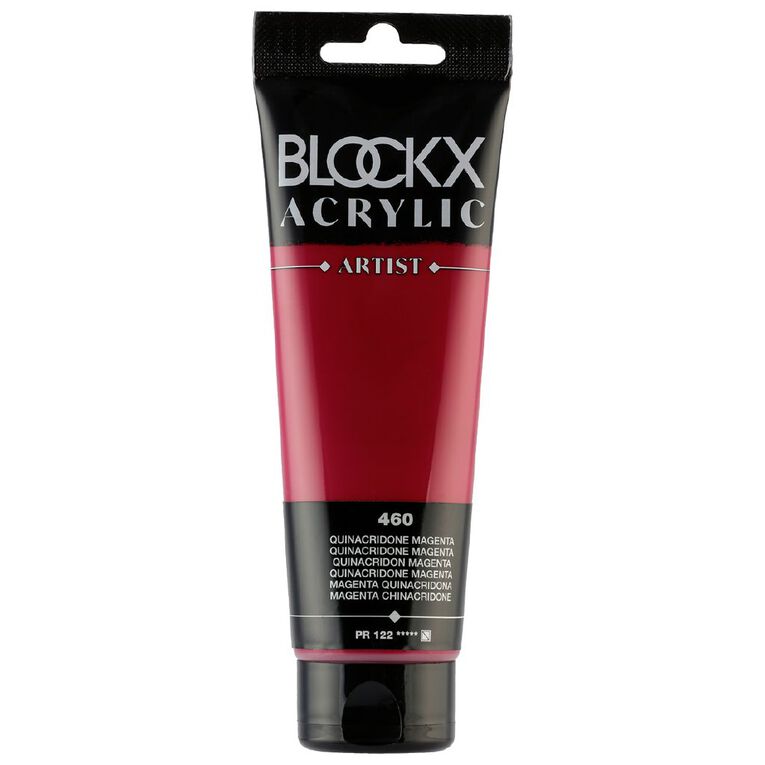 BLOCKX Acrylic Tube Quinacridone Magenta 120ml, , hi-res