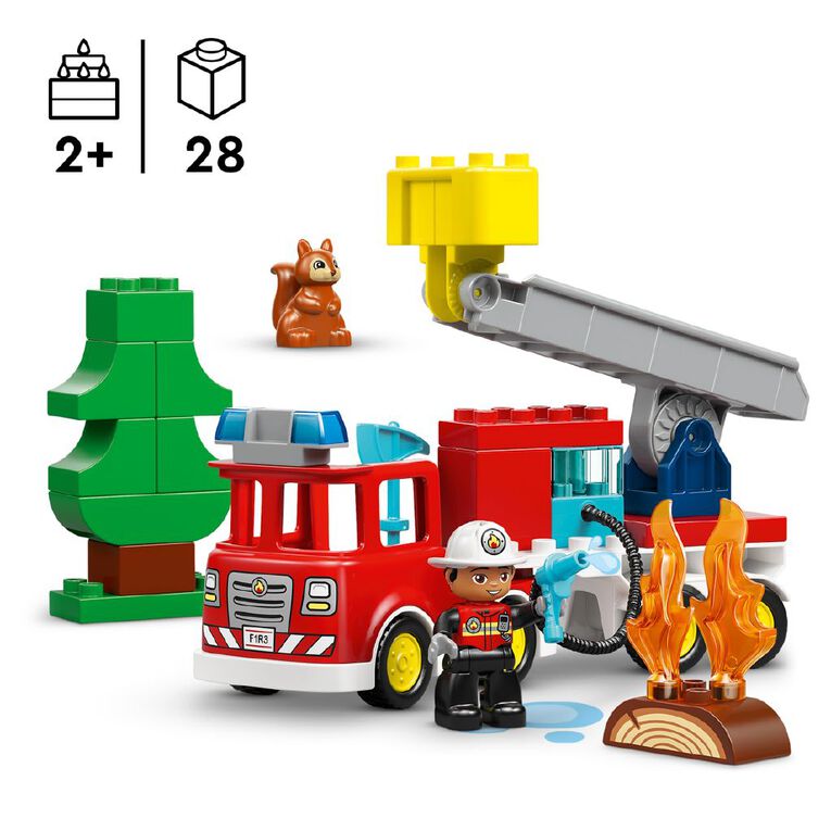 LEGO DUPLO Fire Engine with Hose and Firefighter 10473, , hi-res