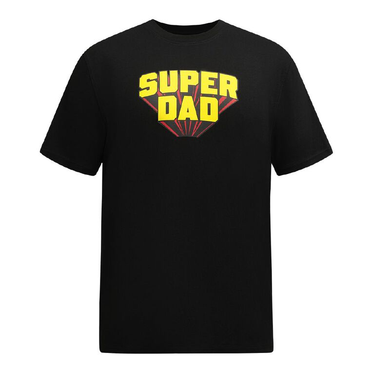H&H Men's Fathers Day Tee, Black, hi-res