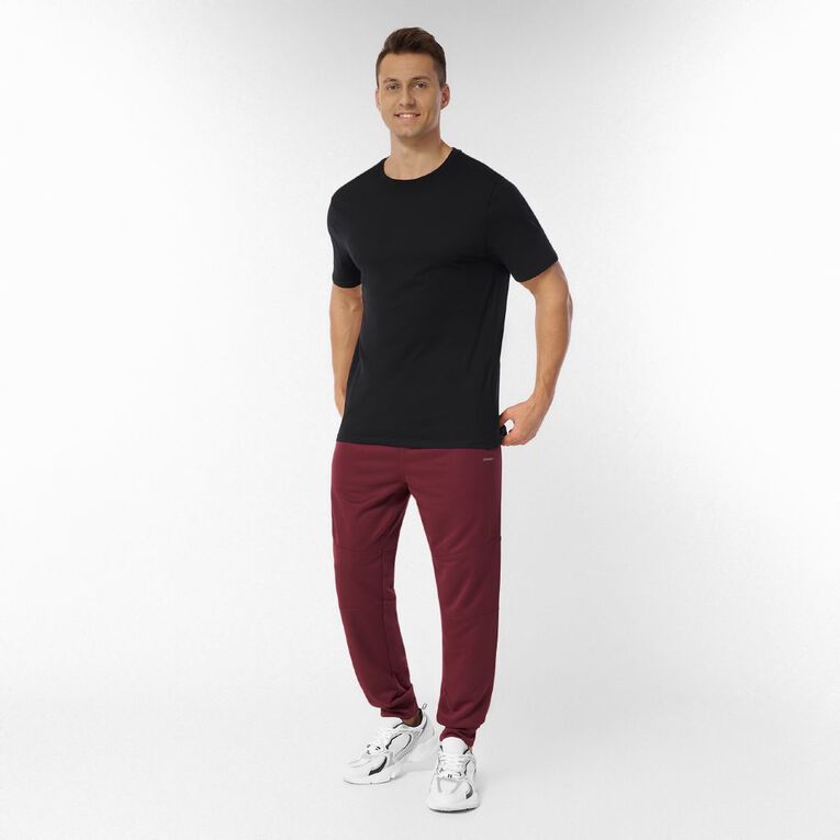 Active Intent Men's Cooldry Panel Jogger, Red Dark, hi-res
