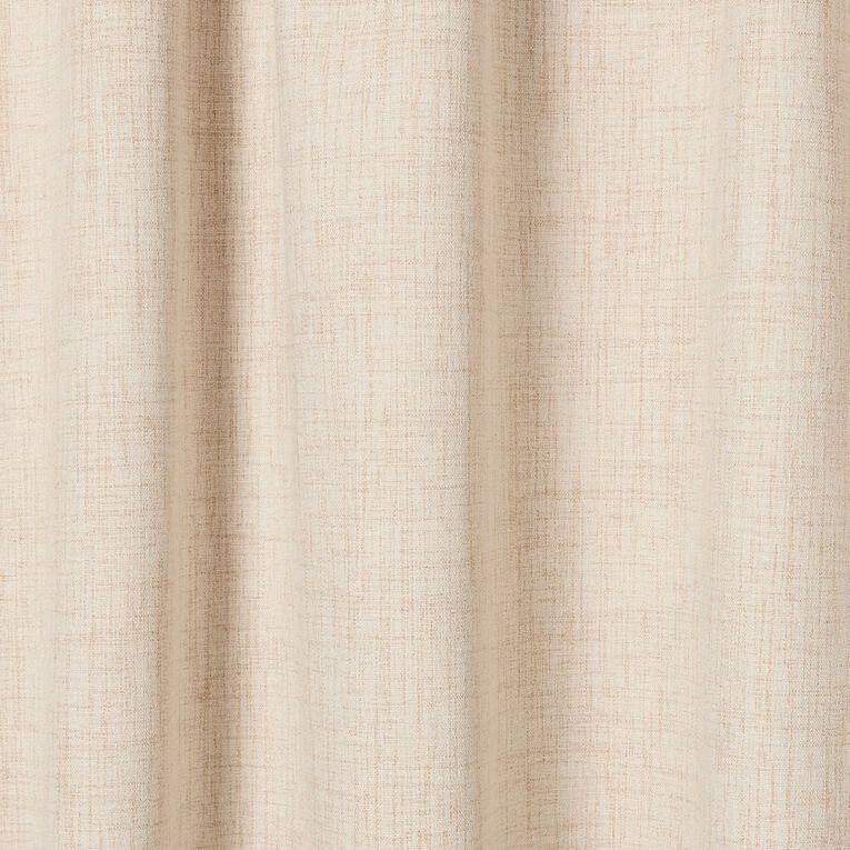 Living & Co Vienna Curtains Natural 150-230cm Wide/205cm Drop, Natural, hi-res