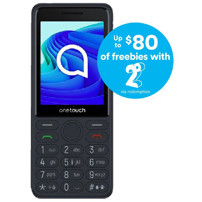 TCL 4042S 4G Dark Night Grey bundle with 2degrees SIM, , hi-res