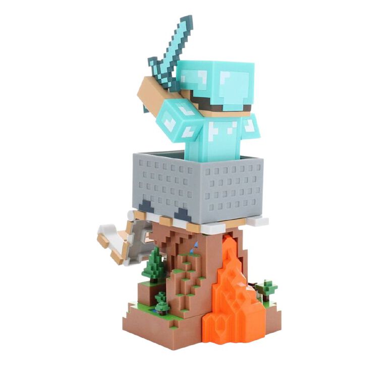 Cable Guys Minecraft Steve Diamond Armour, , hi-res