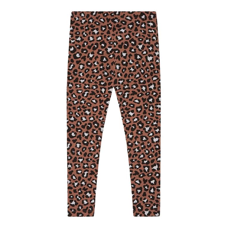 Young Original All Over Print Leggings, Brown Light, hi-res