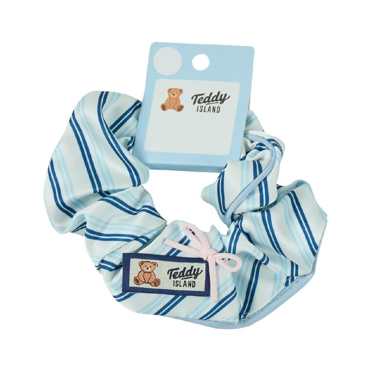 Teddy Island Satin Scrunchie Stripe, , hi-res