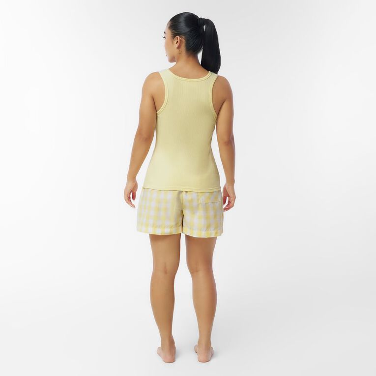 Winnie the Pooh Tank and Short Pyjama Set, Yellow Light, hi-res