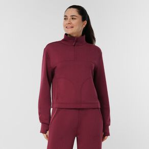 Active Intent Women's Scuba Qtr Zip Sweat