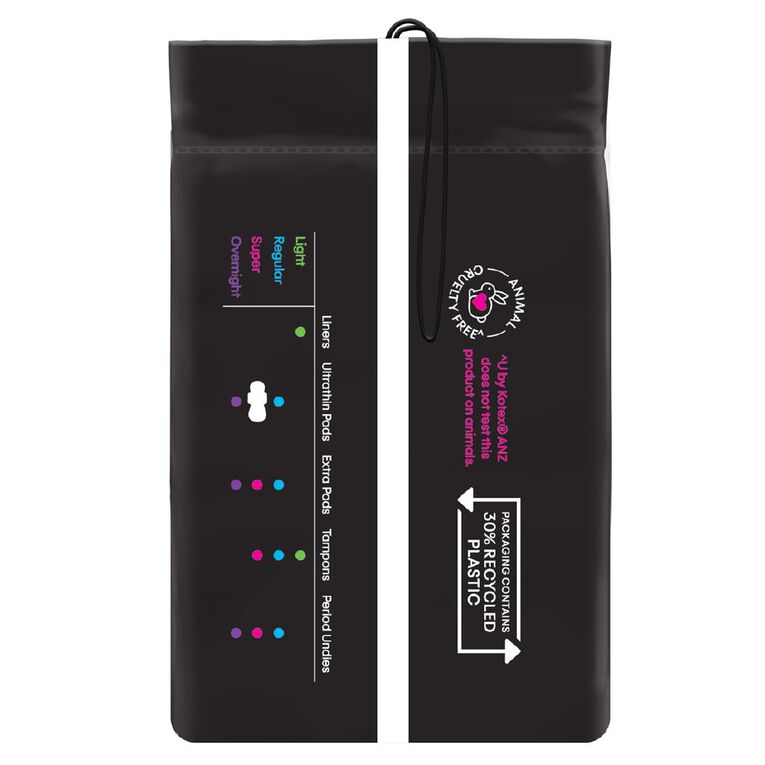 U By Kotex Feminine Pad Ultrathin Wing Super, , hi-res