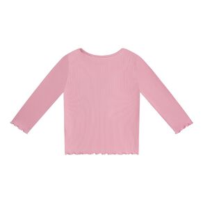 Young Original Toddler Girls' Long Sleeve Rib Tee