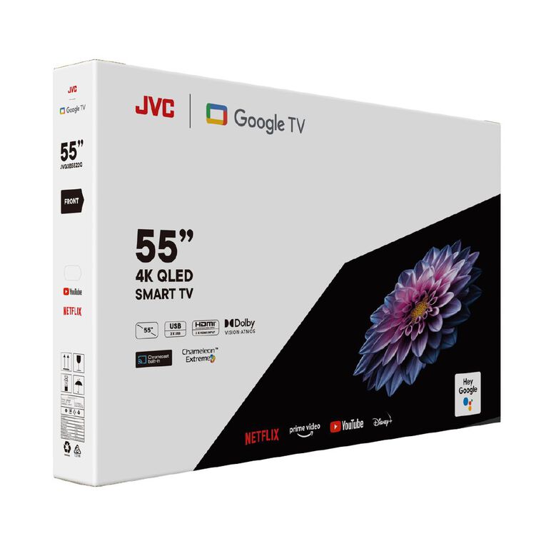 JVC 55 inch 4K Ultra HD QLED Google Smart TV The Warehouse