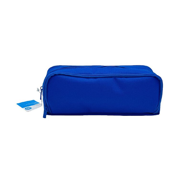 WS Pencil Case with 3 Zips Blue, , hi-res