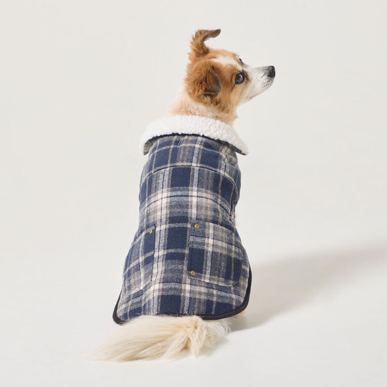 Petzone Check Jacket Blue Medium, , hi-res