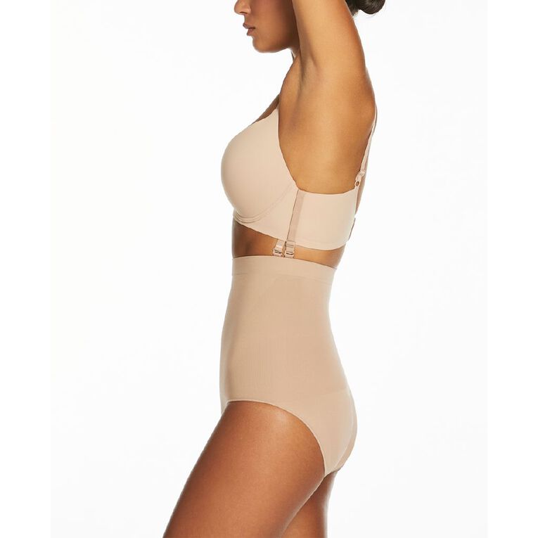 Clio Women's Firm Support Shaping Bikini Brief, Natural, hi-res