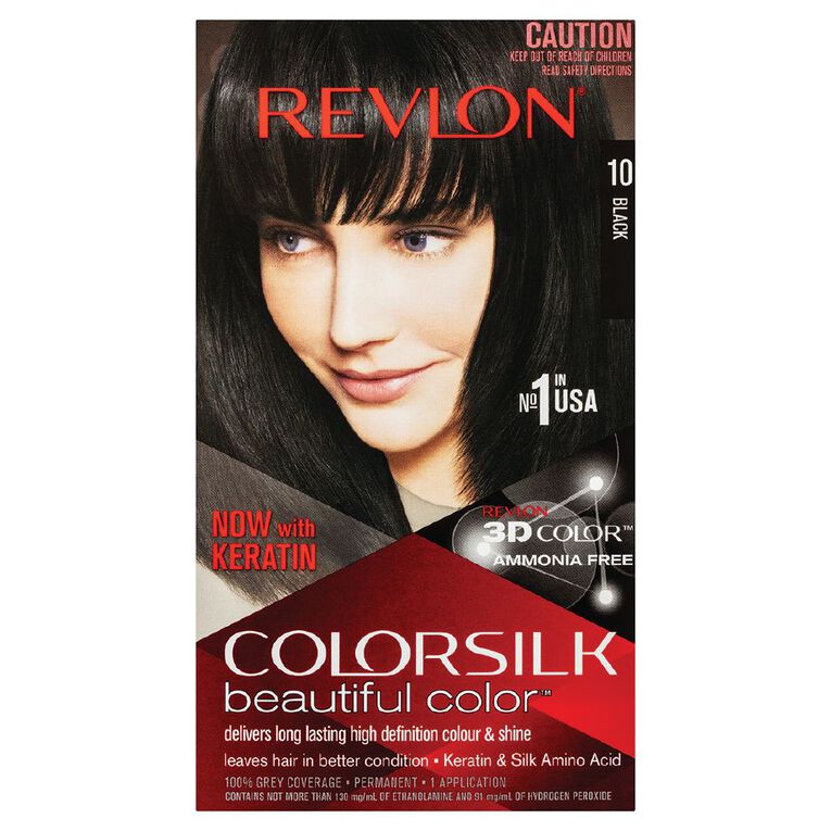 Revlon Colorsilk Hair Colour Black 10, , hi-res