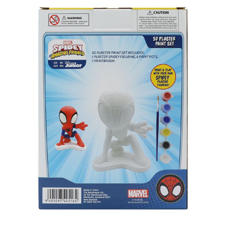 Spider-Man Spidey & Friends Plaster Paint Set, , hi-res