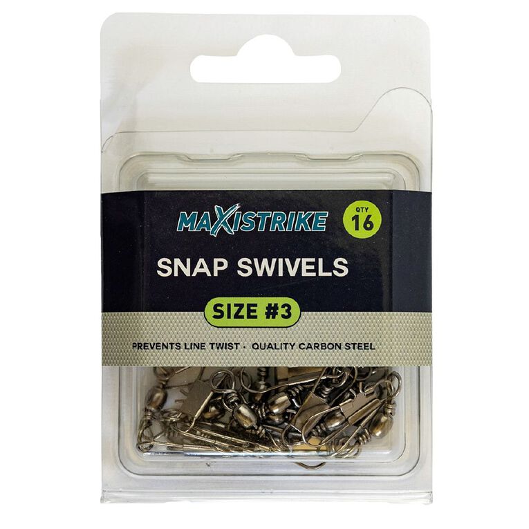 Maxistrike 3 Snap Swivels 16 Pack, , hi-res