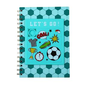 Kookie Football Spiral Notebook A5 Let's Go