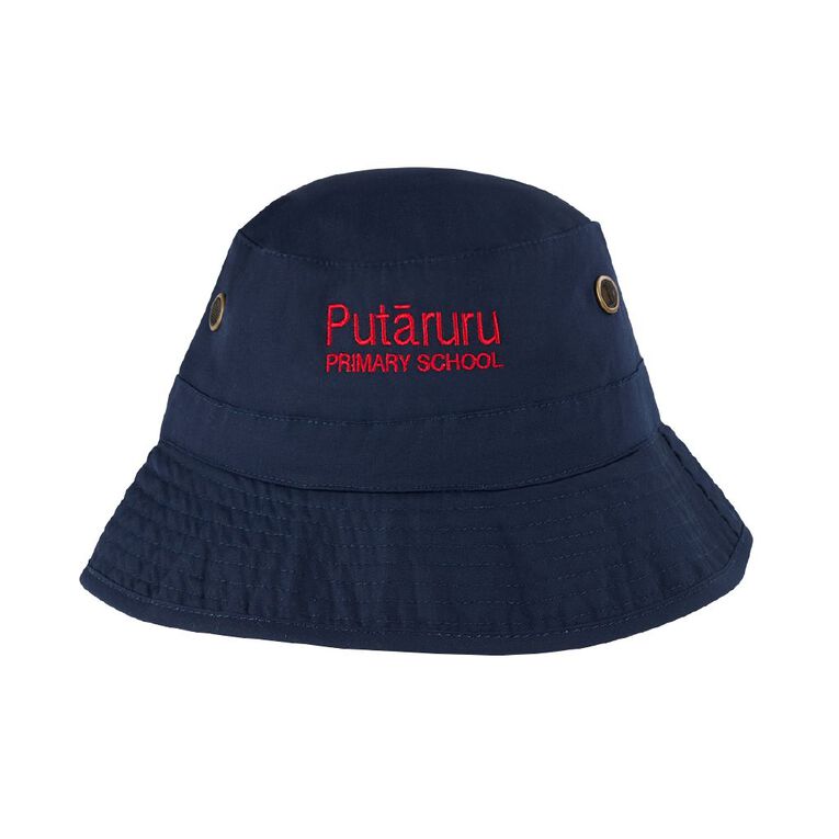 Schooltex Putaruru Bucket Hat With Embroidery, Navy, hi-res