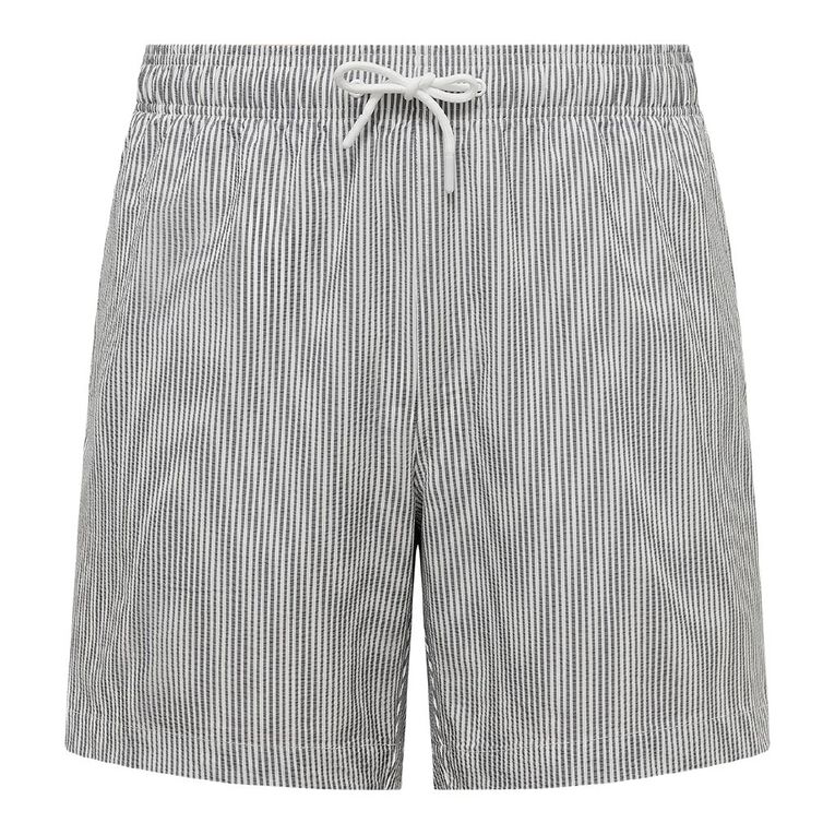 H&H Men's Seersucker 7 Inch Boardshorts, Blue Dark, hi-res