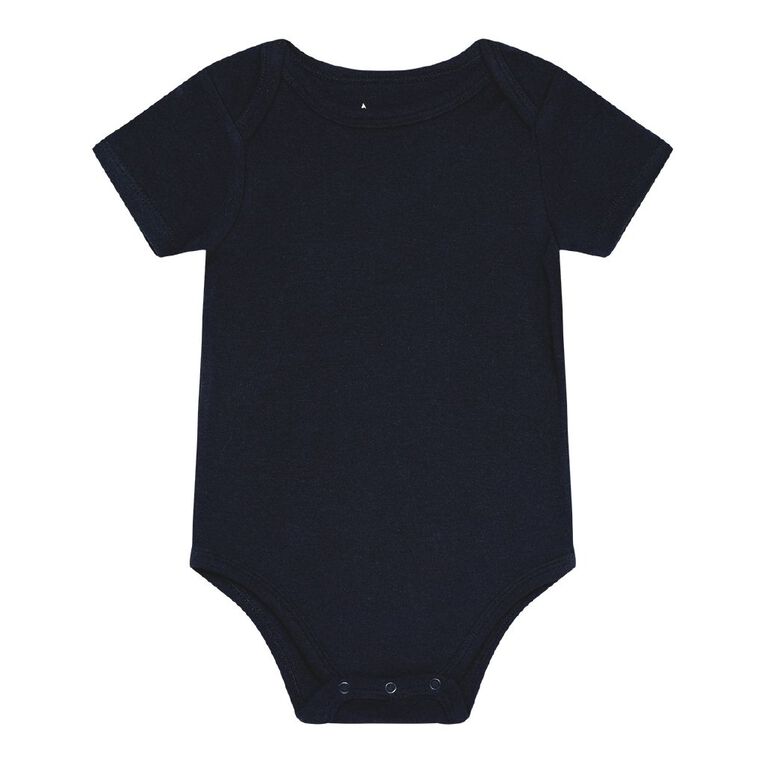 Young Original Babies' Short Sleeve Printed Bodysuit 3 Pack, Brown Light, hi-res