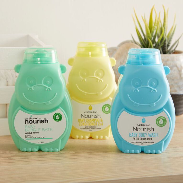 Earthwise Naturely Nourish Goat Baby Body Wash 275ml, , hi-res