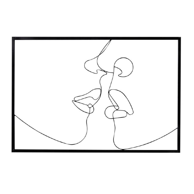 Living & Co Wire Wall Art Kiss, , hi-res