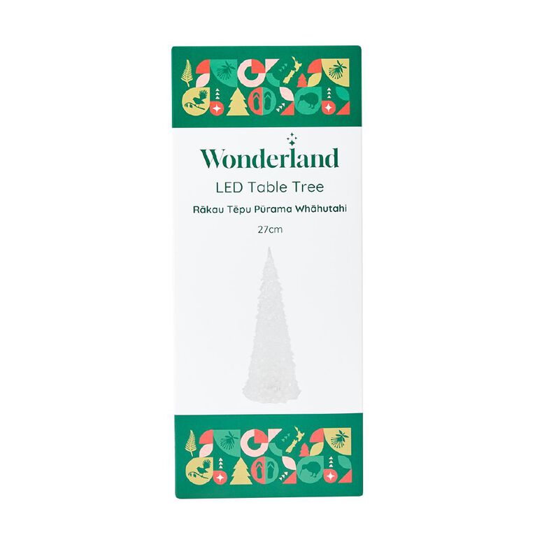 Wonderland Christmas LED Table Tree Assorted 27cm, , hi-res