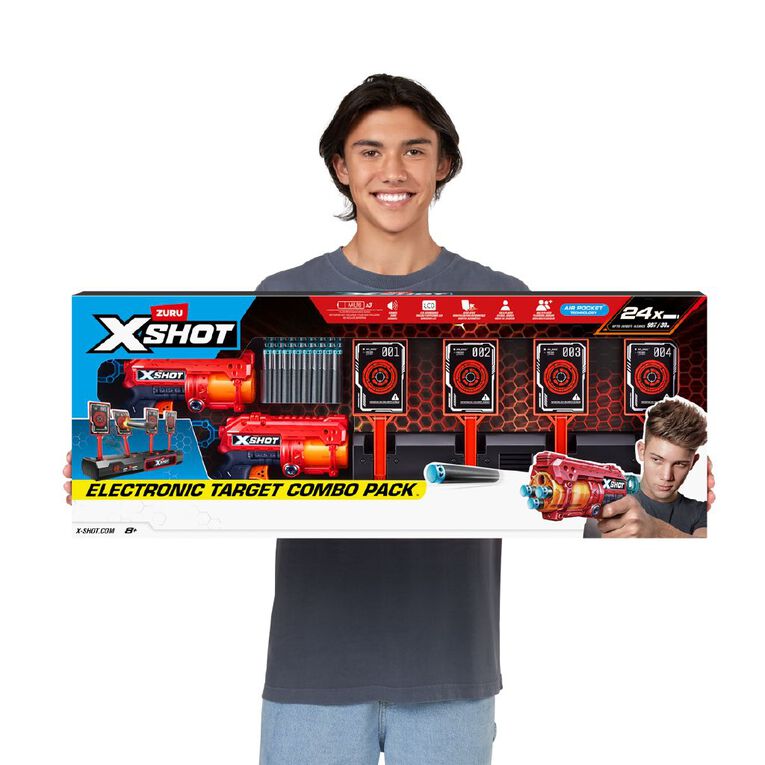 Zuru X Shot Excel Fury & Interactive Target 2 Pack, , hi-res