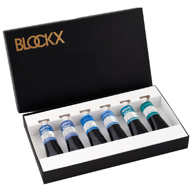 BLOCKX Watercolour Tube 15ml 6 Set Cobalts, , hi-res