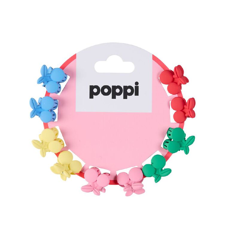 Poppi Mini Cherry Clips Multicoloured 10 Pack, , hi-res