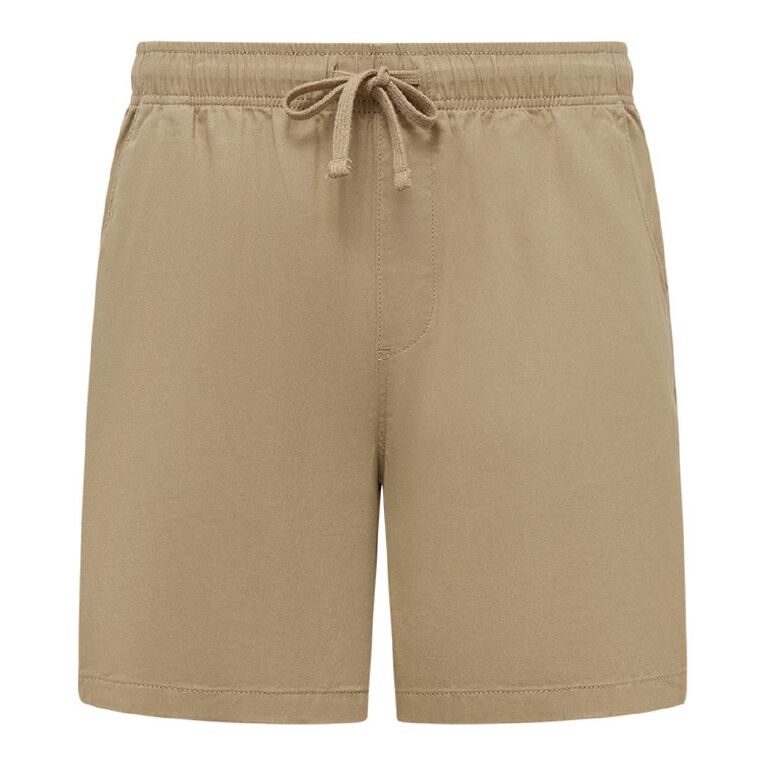 H&H Men's Woven Shorts, Brown Mid, hi-res