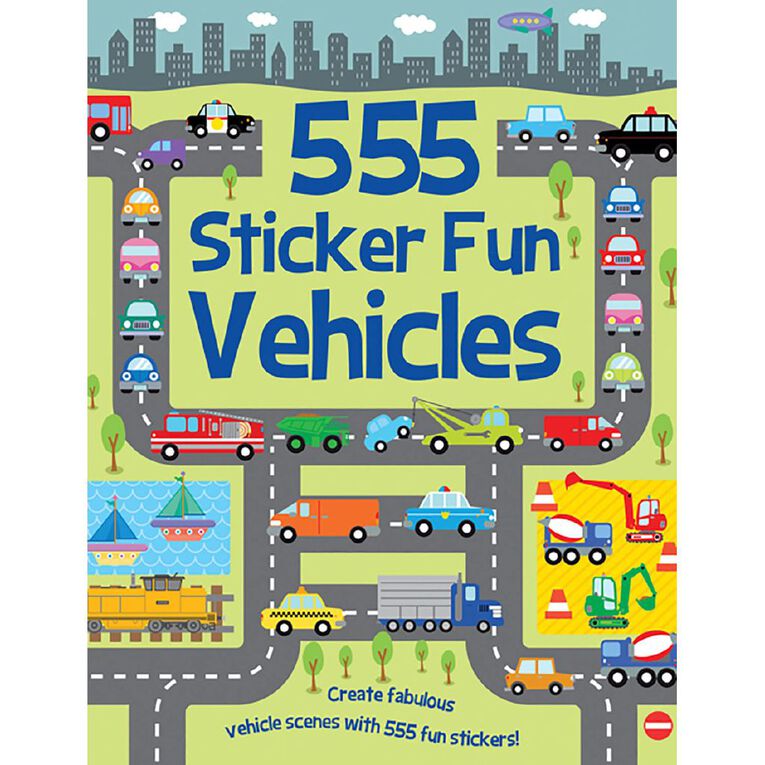 555 Sticker Fun: Vehicles by Susan Mayes, , hi-res