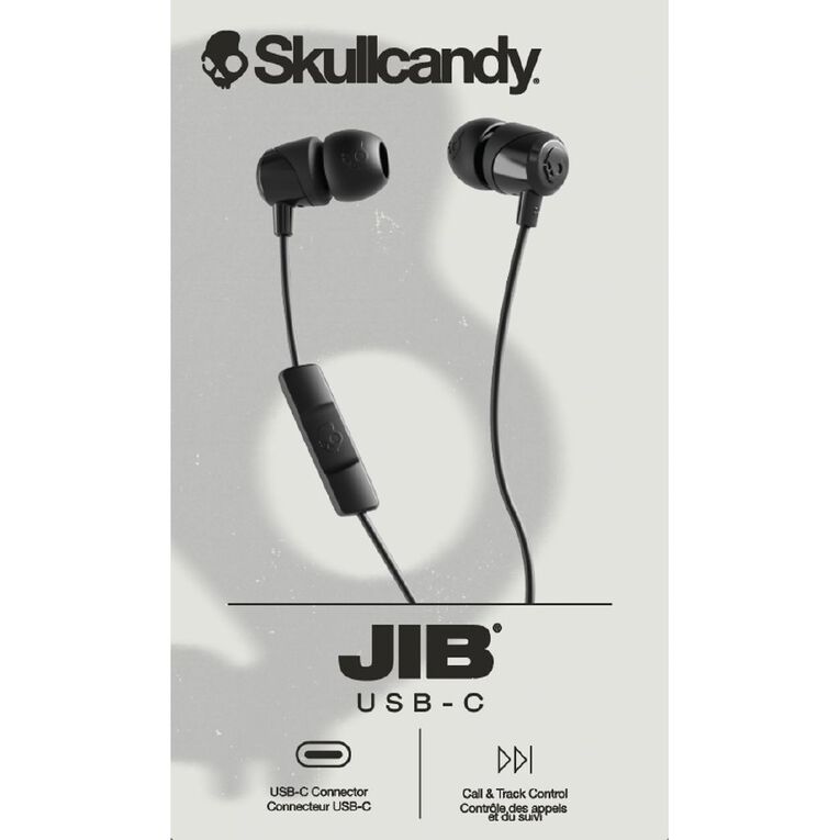 Skullcandy Jib  USB-C Wired Earbuds Black, , hi-res