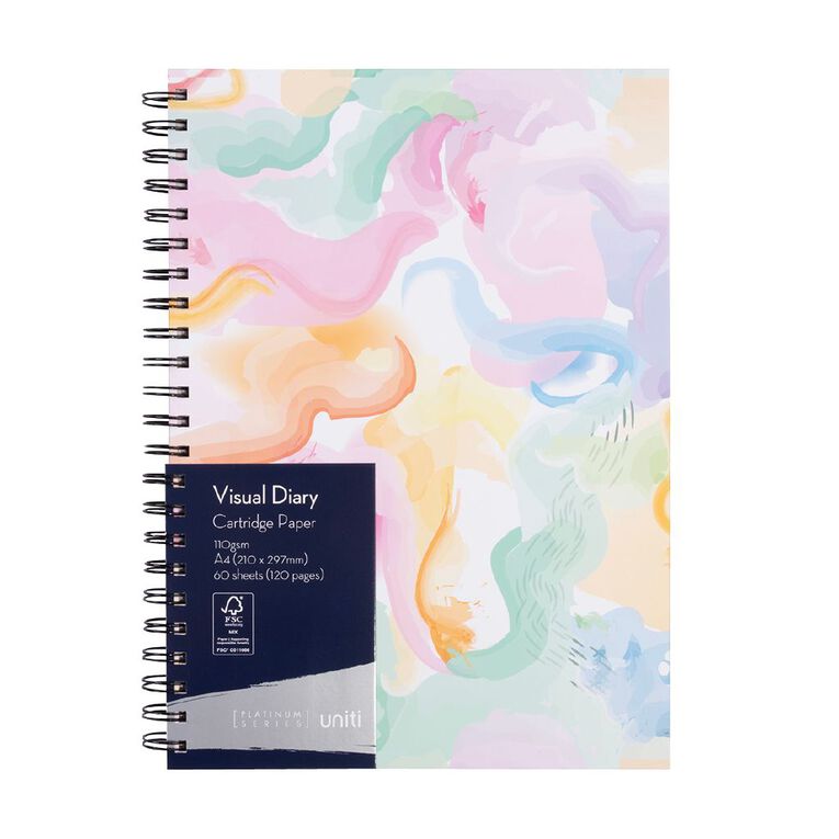 Uniti Visual Diary Watercolour A4, , hi-res