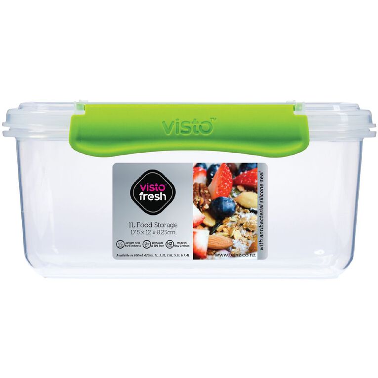 Visto Fresh Storage Container Clear 1L, , hi-res