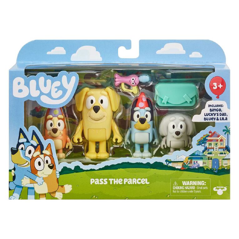Bluey Figure 4-Pack Assorted, , hi-res