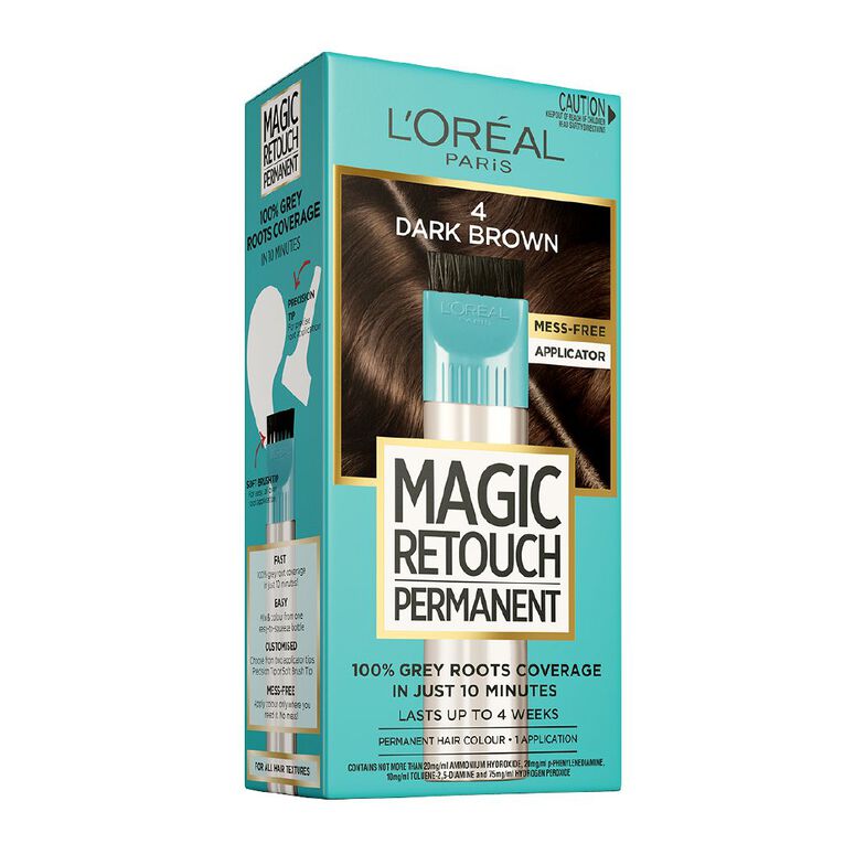 L'Oreal Paris L'Oreal Paris Magic Retouch Permanent 4 Dark Brown, , hi-res