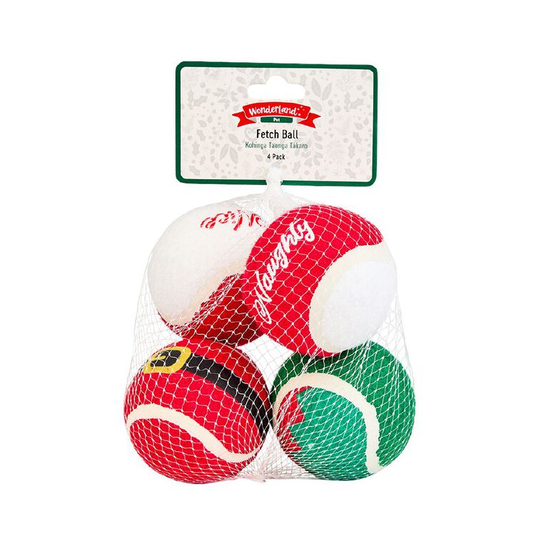 Wonderland Pet Fetch Balls 4 Pack, , hi-res