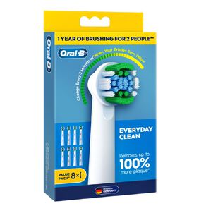 Oral-B Everyday Clean Replacement Brush Heads 8 Pack