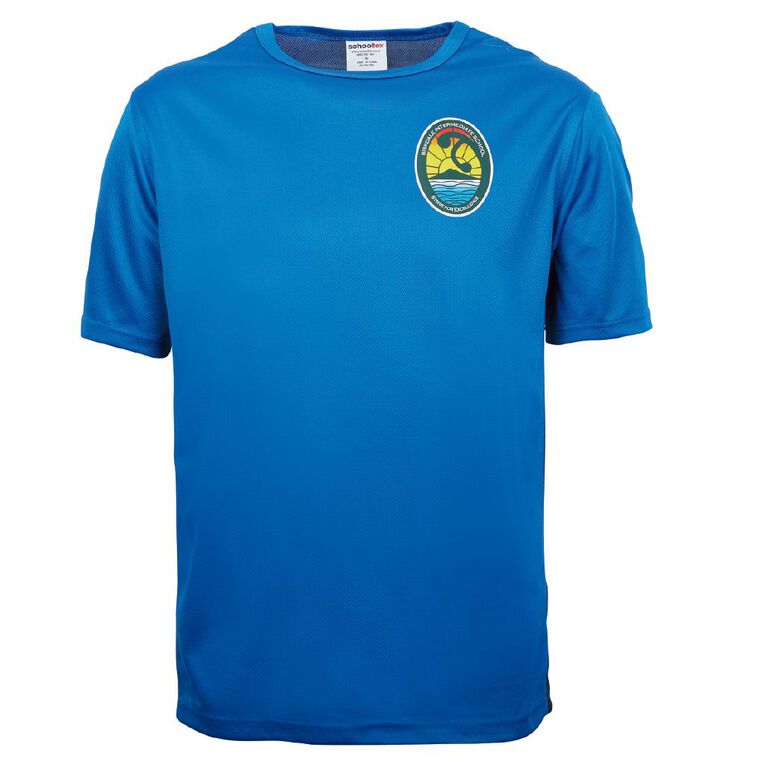 Schooltex Birkdale Intermediate PE TEE with Transfer, Royal/Black, hi-res