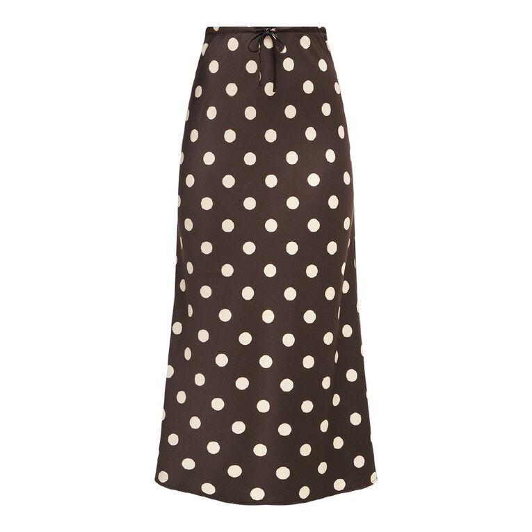H&H Women's Bias Skirt, Brown Dark, hi-res