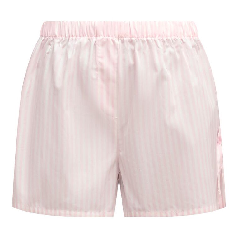 H&H Women's Woven Sleep Shorts, Pink Light, hi-res
