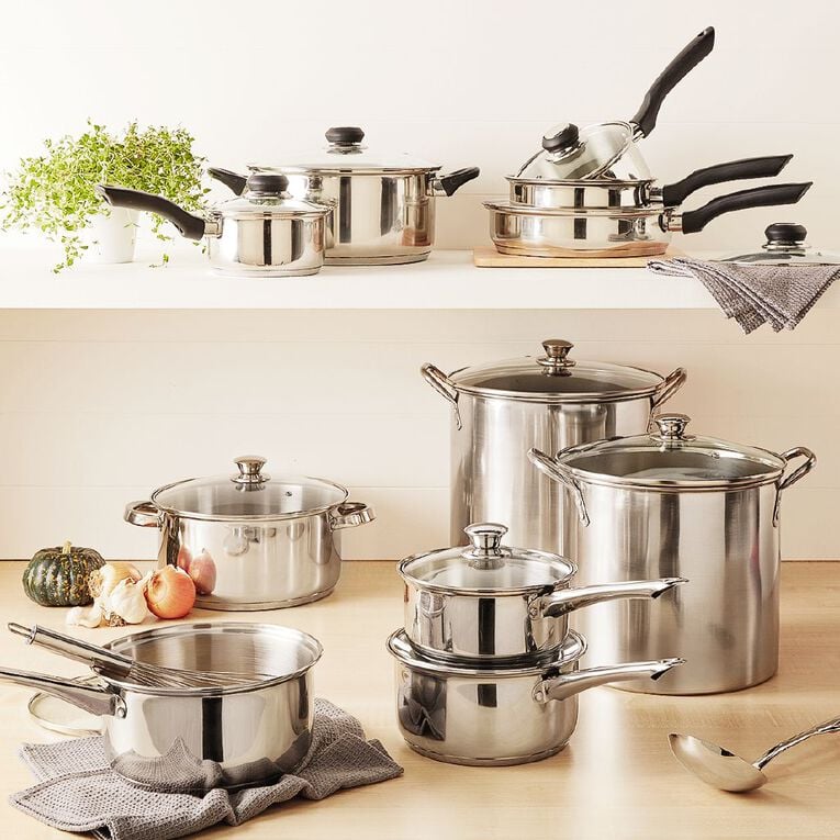 Living & Co Stockpot Stainless Steel 15L, , hi-res