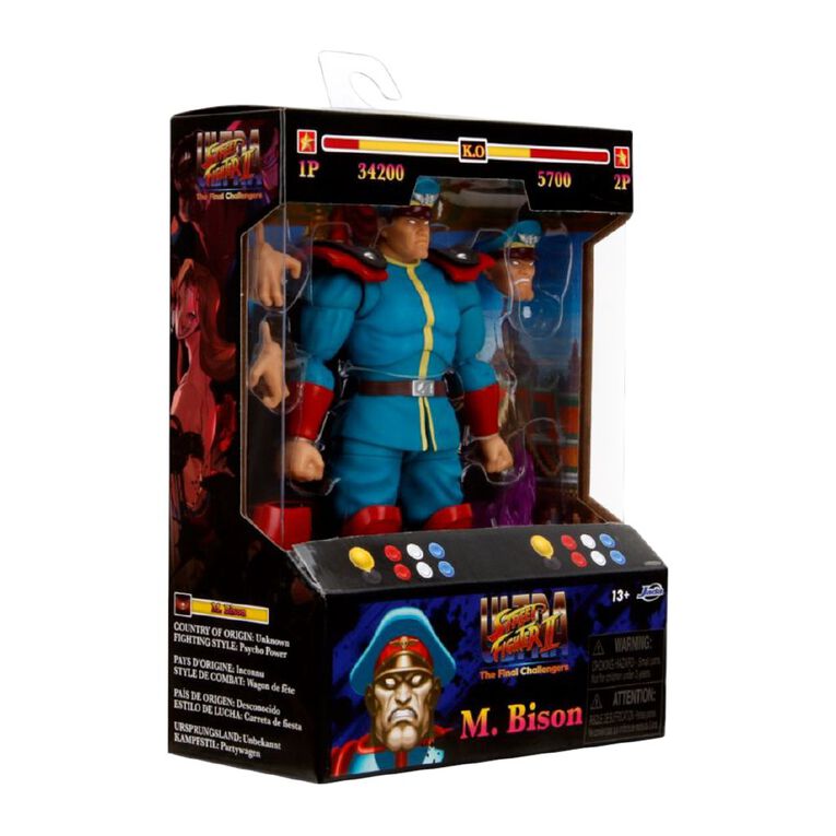 Street Fighter II Bison 6 Inch Figure, , hi-res