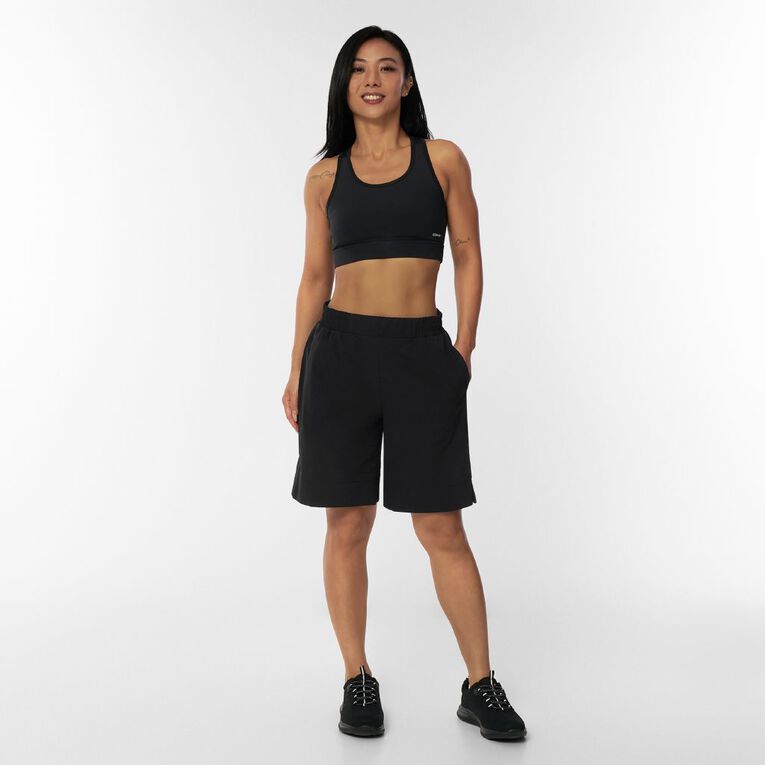 Active Intent Women's Everyday Longline Shorts, Black, hi-res